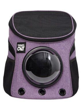 Travel Cat Backpack * Fat Cat Mini Purple Bubble Backpack Adventure Cat Carrier